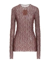 Uma Wang Woman Sweater Brown Size M Polyamide, Elastane In Brown