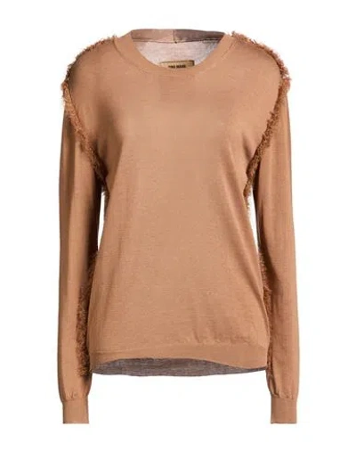 Uma Wang Woman Sweater Camel Size L Cotton, Silk In Brown