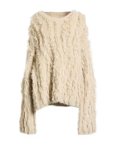 Uma Wang Woman Sweater Cream Size M Alpaca Wool, Polyamide In White