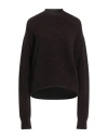 Uma Wang Woman Sweater Dark Brown Size M Mohair Wool, Alpaca Wool, Polyamide, Elastane In Brown