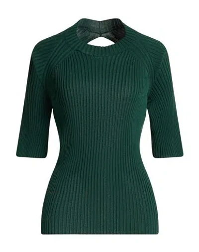 Uma Wang Woman Sweater Dark Green Size S Polyester, Cotton