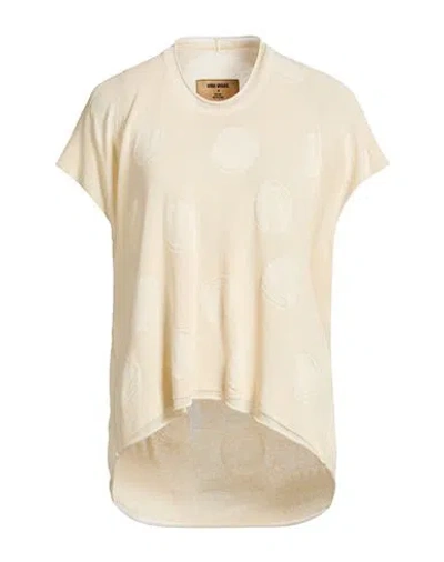 Uma Wang Woman Sweater Ivory Size M Cotton, Silk In Pink