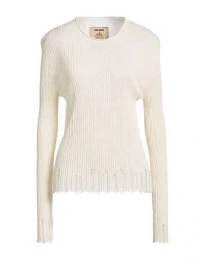 Uma Wang Woman Sweater Ivory Size M Cotton, Silk In Neutral