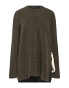 Uma Wang Woman Sweater Military Green Size L Virgin Wool, Mohair Wool, Polyamide, Elastane