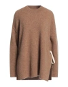 Uma Wang Woman Sweater Sand Size M Virgin Wool, Mohair Wool, Polyamide, Elastane In Beige