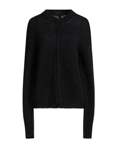 Uma Wang Woman Sweater Steel Grey Size M Alpaca Wool, Polyamide, Wool In Black
