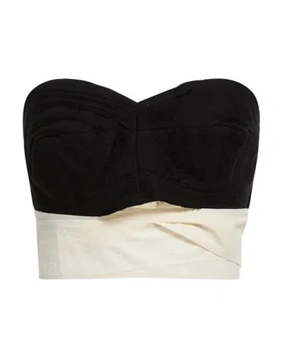 Uma Wang Woman Top Black Size Onesize Cotton, Linen