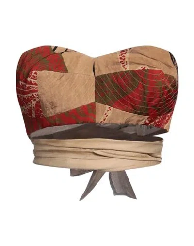 Uma Wang Woman Top Camel Size Onesize Viscose, Cotton, Metallic Fiber In Nude