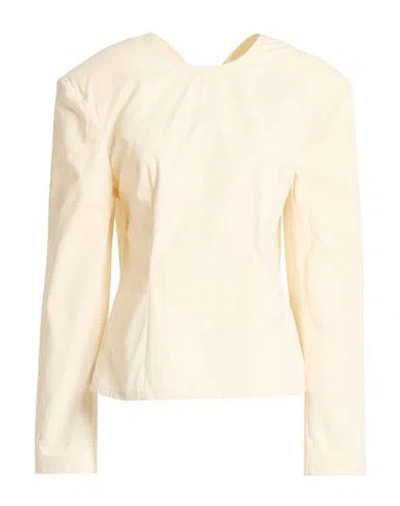 Uma Wang Woman Top Cream Size M Cotton In White