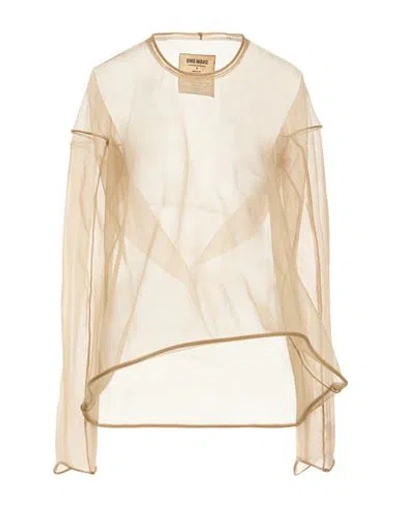 Uma Wang Woman Top Khaki Size M Polyamide In Sand
