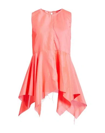 Uma Wang Woman Top Salmon Pink Size L Polyester, Polyamide