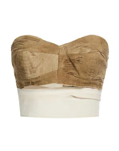 Uma Wang Woman Top Sand Size Onesize Cotton, Linen In Gray