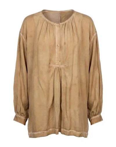 Uma Wang Woman Top Sand Size S Silk In Brown