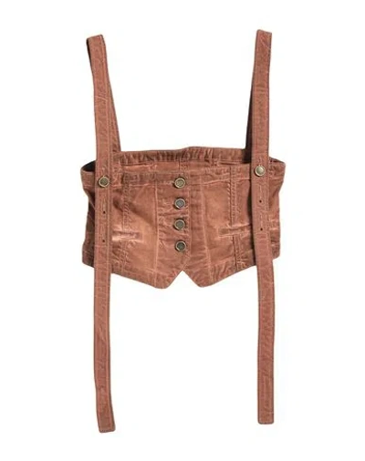 Uma Wang Woman Top Tan Size M Cotton