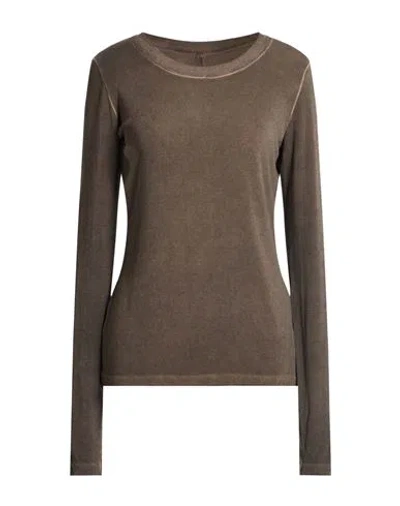 Uma Wang Woman T-shirt Brown Size M Viscose, Elastane