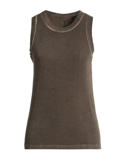 Uma Wang Woman T-shirt Brown Size M Viscose, Elastane