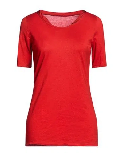Uma Wang Woman T-shirt Tomato Red Size S Cotton, Elastane