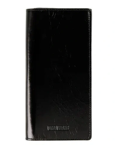 Uma Wang Woman Wallet Black Size - Cow Leather