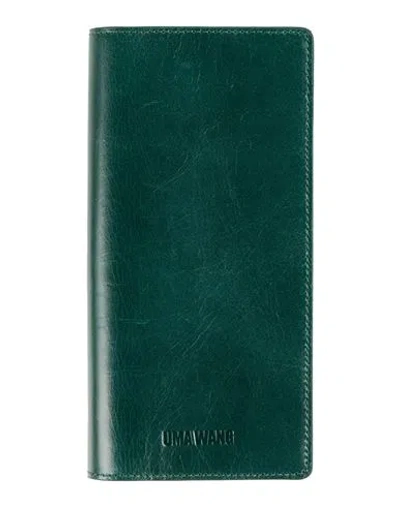 Uma Wang Woman Wallet Dark Green Size - Cow Leather