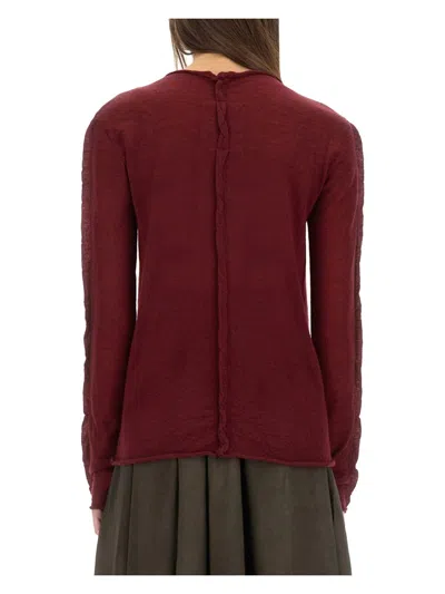 Uma Wang Women's 100% Cashmere Made In Red