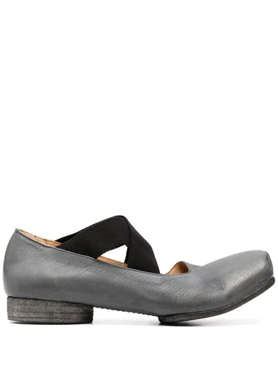 Uma Wang Women Classic Ballerina Shoes In Uw389 Blue Black