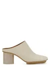 Uma Wang Women's Leather Mule In White