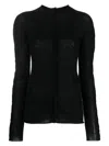 Uma Wang Long Sleeves Top In Black