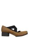 Uma Wang Leather Ballerina In Green