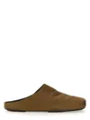 Uma Wang Square-toe Leather Mules In Green