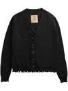 Uma Wang Cashmere Oversized Cardigan In Black