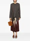 Uma Wang Koney Asymmetric-hem Jacket In Uw092 Black/tan