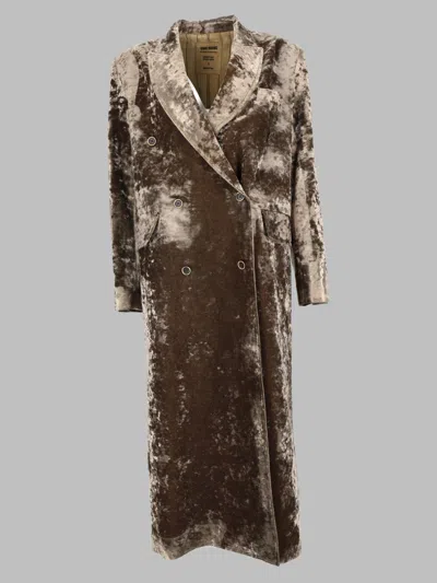 Uma Wang Women's Trench Coat In Viscose-blend Twill In Military Green