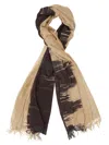 Uma Wang Fringed Scarf In Brown