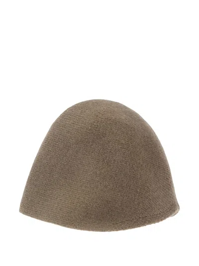 Uma Wang Wool Beanie Hat In Brown