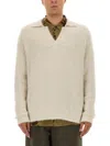 Uma Wang Wool Blend Sweater In Neutral