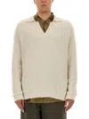 Uma Wang Wool Blend Sweater In Neutral