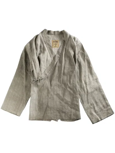 Uma Wang Wrap Shirt In Grey