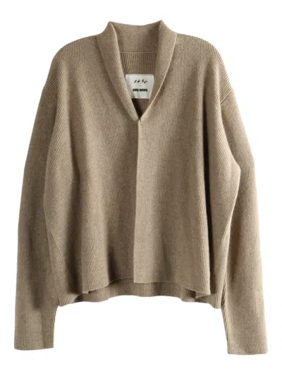 Uma Wang X 1436 Open-front Cardigan In Neutral