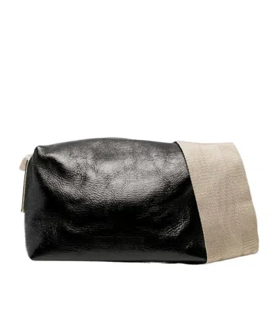 Uma Wang Zipper Shoulder Bag In Black
