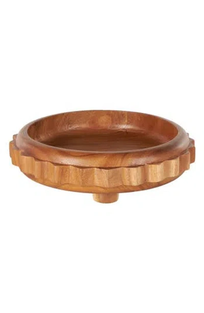 Uma Wooden Decorative Bowl In Brown