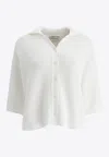 Umarmung Logo-embroidered Buttoned Shirt In White