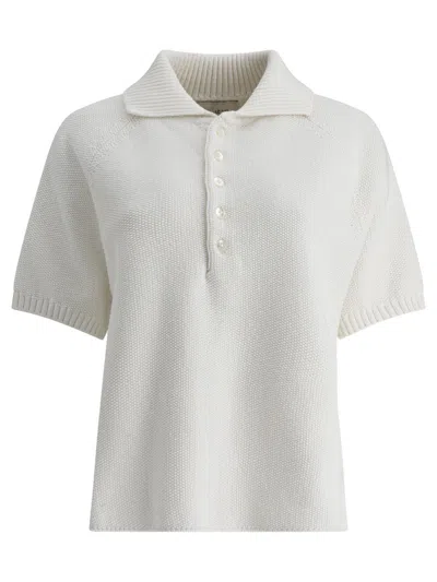 Umarmung Polo Shirts In White