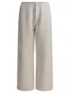 Umarmung Seam-detail Wide-leg Trousers In Gray