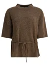 Umarmung Wool-blend Crew-neck Sweater Knitwear Brown In Brown