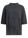 Umarmung Wool-blend Crew-neck Sweater Knitwear Grey In Gray