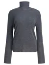 Umarmung Wool Turtleneck Sweater Knitwear Grey