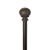 Umbra Banner Knob 1 In Adjustable Curtain Rod In Brown