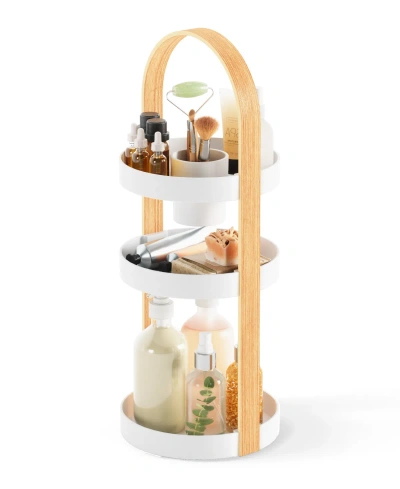 Umbra Bellwood Cosmetic Organizer In White,natural