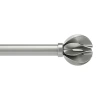 Umbra Blossom 1 In Adjustable Curtain Rod In Silver