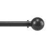 Umbra Bolas 1 In Adjustable Curtain Rod In Black